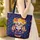 Marigold Sugar Skull Calavera Floral Wreath - Everyday Carry Gift for Calavera Lover Quilted Tote Bag - 4