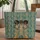 Afro Women Gowns Golden Floral Everyday Carry Gift for Her Quilted Tote Bag - 1
