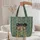 Afro Women Gowns Golden Floral Everyday Carry Gift for Her Quilted Tote Bag - 5