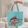 Underwater Ripples Marlin Billfish Your Name Travel Essentials Wildlife Lover Gift Quilted Tote Bag - 5