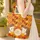 Hedgehogs Autumn Leaves- Everyday Carry Gift for Wildlife Lover Quilted Tote Bag - 4
