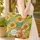 Squirrel Sunflower Quilt Art Personalized - Everyday Carry Gift Quilted Tote Bag - 4
