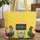 Colorful Chickens Roosters Scattered Leaf Chalkboard Name - Everyday Carry Gift Quilted Tote Bag - 1