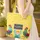 Colorful Chickens Roosters Scattered Leaf Chalkboard Name - Everyday Carry Gift Quilted Tote Bag - 4