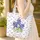 Bluebonnet Garden Flowers Green Leaves Floral Wreath - Everyday Carry Travel Gift Quilted Tote Bag - 4