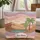 Desert Oasis Landscape Succulent Name Garland - Travel Essentials Quilted Tote Bag - 1