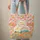 Personalized Daisy Wreath Rainbow Landscape Everyday Carry Gift Quilted Tote Bag - 6