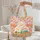 Personalized Daisy Wreath Rainbow Landscape Everyday Carry Gift Quilted Tote Bag - 5