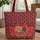 Basket Weave Ornate Bows Filigree Heart Charm Medallion - Everyday Carry Gift Quilted Tote Bag - 1