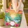 Tropical Island Waterfall Sunset Palm Trees Ocean Vista Travel Essentials Gift Quilted Tote Bag - 4