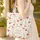 Poppies Lily of the Valley Fern Fronds Floral Everyday Carry Personalized Gift Quilted Tote Bag - 4