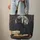Black Cat Glowing Eyes Spellbook Full Moon Pine Trees - Cat Lover Everyday Carry Quilted Tote Bag - 6