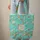 Sea Turtles Rippling Ocean Water Seashells Coral Your Name - Travel Gift Quilted Tote Bag - 6