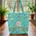 Sea Turtles Rippling Ocean Water Seashells Coral Your Name - Travel Gift Quilted Tote Bag - 3