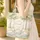Sheep Spa Bath Floral Wreath Name Everyday Carry Gift for Kids Quilted Tote Bag - 4