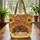 Sleeping Dachshund Sunflowers Autumn Leaves - Everyday Carry Gift for Dachshund Lover Quilted Tote Bag - 3