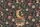 Golden Crescent Moon Books Botanical Flowers Name Scroll - Everyday Carry Gift Quilted Tote Bag - 7