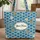 Japanese Waves Chrysanthemum Medallion - Everyday Carry Gift Quilted Tote Bag - 1