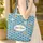Japanese Waves Chrysanthemum Medallion - Everyday Carry Gift Quilted Tote Bag - 4