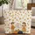 Autumn Leaves Three Pumpkins Leafy Name Hoop Frame Fall Season Everyday Carry Gift Quilted Tote Bag - 1