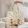 Autumn Leaves Three Pumpkins Leafy Name Hoop Frame Fall Season Everyday Carry Gift Quilted Tote Bag - 5