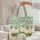 Five Alpacas Rolling Hills Daisy Flowers Name Medallion - Alpaca Lover Everyday Carry Gift Quilted Tote Bag - 5