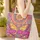 Psychedelic Floral Butterfly Rainbow Stripes Bubble Letter Everyday Carry Gift Quilted Tote Bag - 4