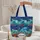 Blue Octopus Tropical Fish Coral Reef Personalized Ocean Lover Everyday Carry Gift Quilted Tote Bag - 5