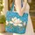 Magnolia Bloom Personalized Name Floral Wreath - Everyday Carry Gift Quilted Tote Bag - 4