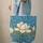 Magnolia Bloom Personalized Name Floral Wreath - Everyday Carry Gift Quilted Tote Bag - 6