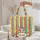Vertical Rainbow Stripes Fantasy Mushrooms Floral Wreath - Everyday Carry Gift for Kids Quilted Tote Bag - 5