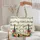 Ornate Floral Violins Music Notes Wreath - Everyday Carry Gift for Musician Quilted Tote Bag - 5