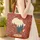 Africa Continent Forest Silhouette Tribal Western Plaque - Travel Everyday Carry Quilted Tote Bag - 4