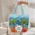Tropical Palm Trees Hibiscus Starfish Leaf Garland - Travel Essentials Quilted Tote Bag - 5
