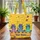 Cartoon Horses Sunglasses Hay Bales Pennant Flag Everyday Carry for Horse Lover Quilted Tote Bag - 3