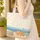 Personalized Rustic Wooden Sign Beach Waves Shell Starfish Coral - Travel Essentials Quilted Tote Bag - 4