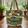 Autumnal Forest River Camping Tents Travel Essentials Gift for Travelers Quilted Tote Bag - 3