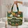 Autumnal Forest River Camping Tents Travel Essentials Gift for Travelers Quilted Tote Bag - 5