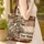 Western Horse Head Bridle Personal Name Sign - Everyday Carry Gift for Western Fan Quilted Tote Bag - 4