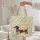 Patchwork Dachshund Dog Vintage Botanical - Everyday Carry Gift for Dachshund Lovers Quilted Tote Bag - 5