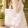 Cherry Blossom Branches Flowers Petals Floral Wreath Everyday Carry Gift Quilted Tote Bag - 4