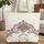 Pink Rose Bouquet Floral Wreath Scrollwork Vines Everyday Carry Gift Quilted Tote Bag - 1