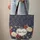 American Flag Roses Heart Stars - Independence Day Travel Carry Gift Quilted Tote Bag - 6