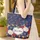 American Flag Roses Heart Stars - Independence Day Travel Carry Gift Quilted Tote Bag - 4