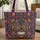 Calavera Folk Art Floral Leaf Day of the Dead Everyday Travel Gift Quilted Tote Bag - 1