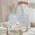 Adorable Fluffy Baby Rabbit Spring Meadow Personalized Name - Everyday Carry Gift for Kids Quilted Tote Bag - 5