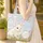 Adorable Fluffy Baby Rabbit Spring Meadow Personalized Name - Everyday Carry Gift for Kids Quilted Tote Bag - 4