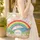 Personalized Rainbow Mountains Wildflower Daisy - Everyday Carry Gift Quilted Tote Bag - 4