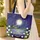 Moon Cottage Water Lily Flowers Night Scene - Everyday Carry Gift for Gardeners Quilted Tote Bag - 4
