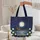 Moon Cottage Water Lily Flowers Night Scene - Everyday Carry Gift for Gardeners Quilted Tote Bag - 5